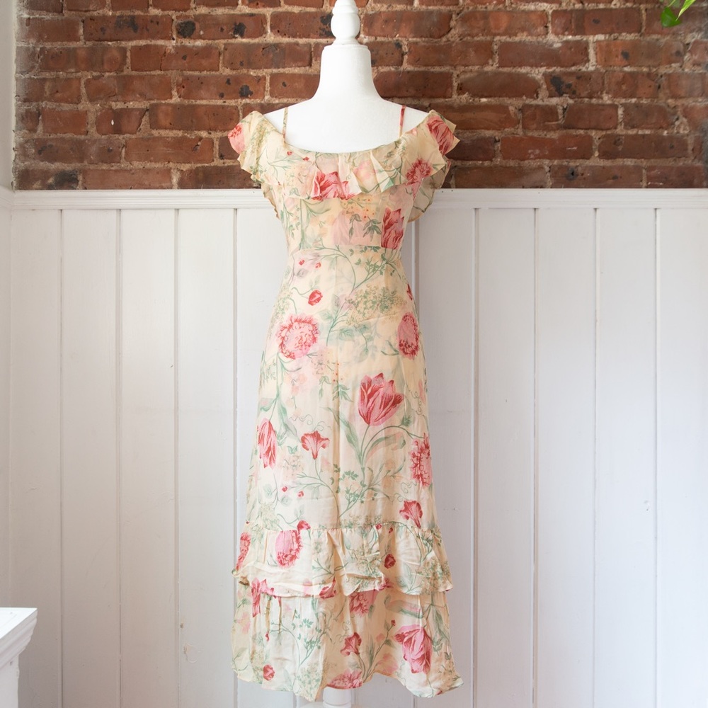 Odessa Midi Dress in Greenhouse